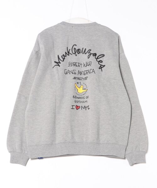 Port(ポート)の「【 Mark Gonzales / マークゴンザレス 】 I LOVE NYC ゴンバト スウェット トレーナー(スウェット・メンズ・ブラック/杢グレー/ホワイト・M/L/XL)」の4枚目の写真