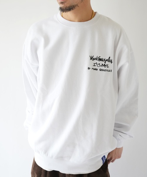 Port(ポート)の「【 Mark Gonzales / マークゴンザレス 】 I LOVE NYC ゴンバト スウェット トレーナー(スウェット・メンズ・ブラック/杢グレー/ホワイト・M/L/XL)」の6枚目の写真