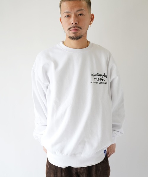 Port(ポート)の「【 Mark Gonzales / マークゴンザレス 】 I LOVE NYC ゴンバト スウェット トレーナー(スウェット・メンズ・ブラック/杢グレー/ホワイト・M/L/XL)」の5枚目の写真