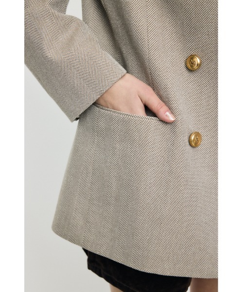 【完売品】26年SS新作moussy DOUBLE BREASTED ジャケット MOUSSY（マウジー） ジャケット テーラードジャケット 入学式 「26年SS