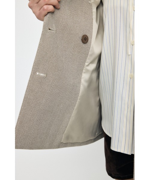 【完売品】26年SS新作moussy DOUBLE BREASTED ジャケット 26年SS新作】DOUBLE BREASTED ジャケット（テーラードジャケット