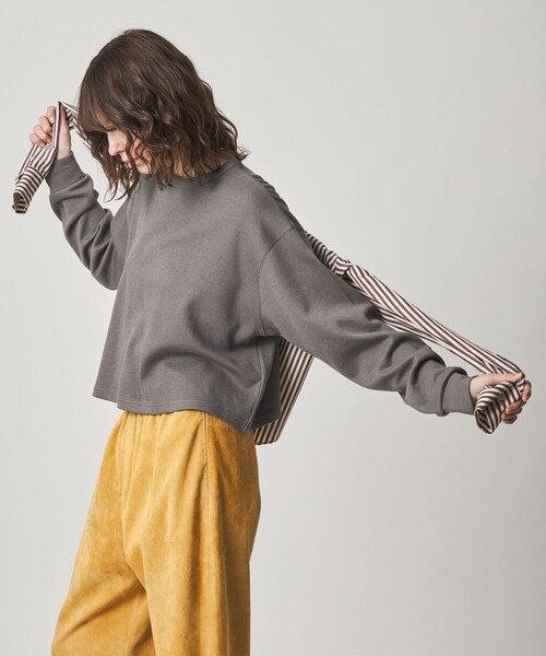 Steven Alan（スティーブンアラン）の「＜Steven Alan＞ショート プルオーバー（Tシャツ/カットソー・レディース・モカ/オフホワイト・FREE）」の14枚目の写真