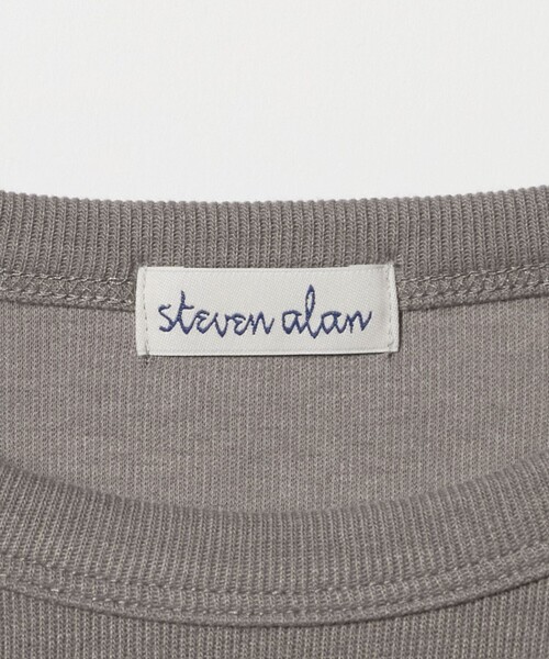 Steven Alan（スティーブンアラン）の「＜Steven Alan＞ショート プルオーバー（Tシャツ/カットソー・レディース・モカ/オフホワイト・FREE）」の7枚目の写真