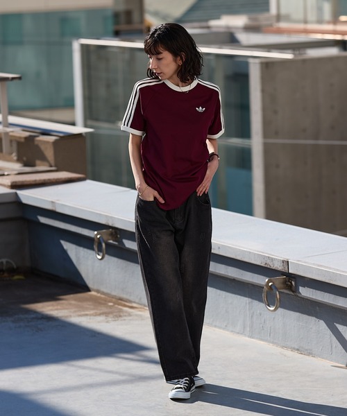 adidas/アディダス 3-STRIPS TEE ラグランスリーブ スリーストライプス
