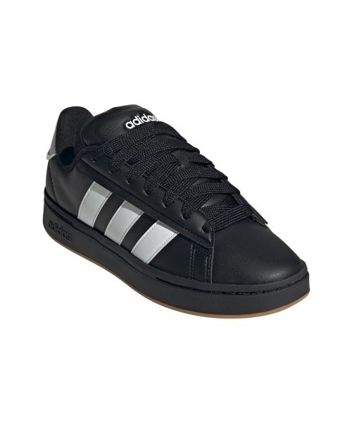 adidas（アディダス）の「【別注】アディダス adidas グランドコート アルファ00s 限定コラボ（スニーカー・メンズ・ブラック×ホワイト・25.0cm/25.5cm/26.0cm/26.5cm/27.0cm/27.5cm/28.0cm）」の6枚目の写真