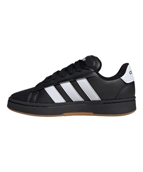 adidas（アディダス）の「【別注】アディダス adidas グランドコート アルファ00s 限定コラボ（スニーカー・メンズ・ブラック×ホワイト・25.0cm/25.5cm/26.0cm/26.5cm/27.0cm/27.5cm/28.0cm）」の4枚目の写真