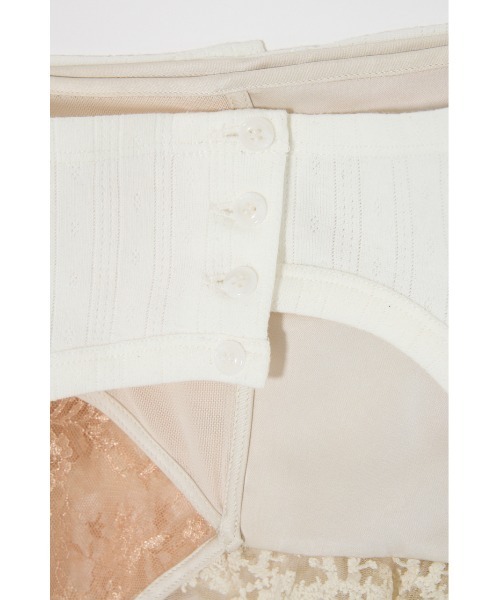 SLY(スライ)の「LINGERIE CARDIGAN WRAP ランジェリー カーディガン ラップ 春服(スカート・レディース・グレー/ホワイト・FREE)」の9枚目の写真