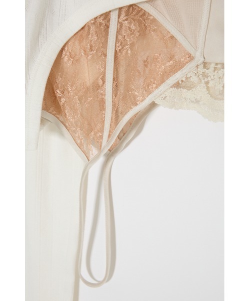 SLY(スライ)の「LINGERIE CARDIGAN WRAP ランジェリー カーディガン ラップ 春服(スカート・レディース・グレー/ホワイト・FREE)」の10枚目の写真