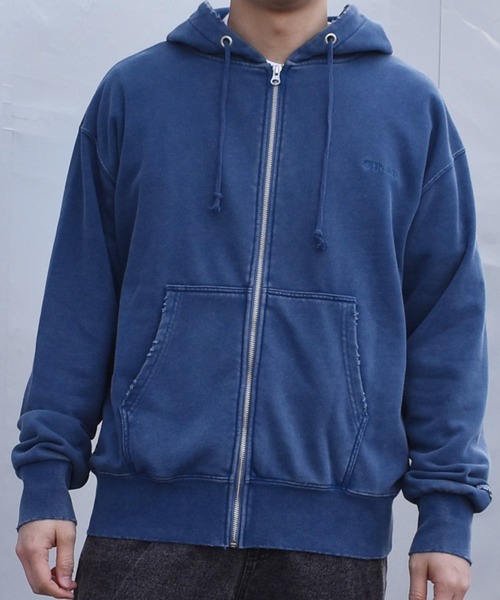 ELEMENT(エレメント)の「ELEMENT/エレメント HORIZONTAL HOOD FULL ZIP パーカー BG021001(パーカー・メンズ・グレー/ブルー/ブラック・M/L)」の2枚目の写真