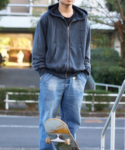 ELEMENT(エレメント)の「ELEMENT/エレメント HORIZONTAL HOOD FULL ZIP パーカー BG021001(パーカー・メンズ・グレー/ブルー/ブラック・M/L)」の1枚目の写真