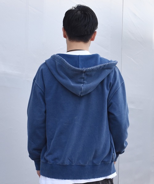 ELEMENT(エレメント)の「ELEMENT/エレメント HORIZONTAL HOOD FULL ZIP パーカー BG021001(パーカー・メンズ・グレー/ブルー/ブラック・M/L)」の10枚目の写真