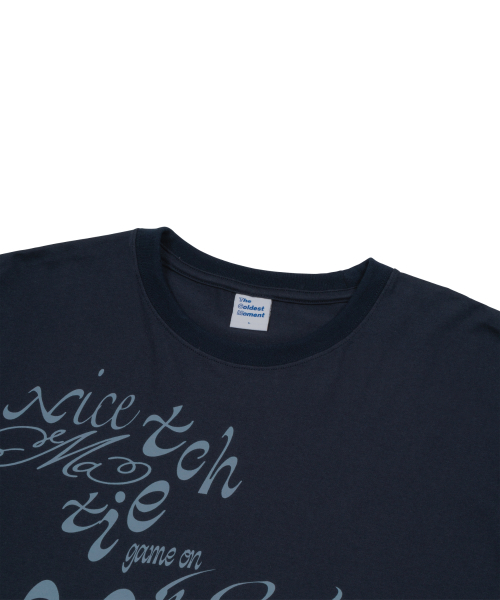 THECOLDESTMOMENT(ザコールデストモーメント)の「TCM tie T (navy)(Tシャツ/カットソー・メンズ・その他・S/M/L)」の4枚目の写真