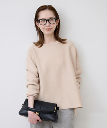 SLOBE IENA | 《セットアップ対応可/追加》コットンダブルフェイスプルオーバー(ニット/セーター)