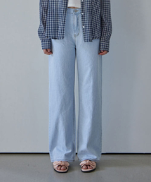 DARIA LONG WIDE DENIM PANTS_2COLORS_LIGHT BLUE