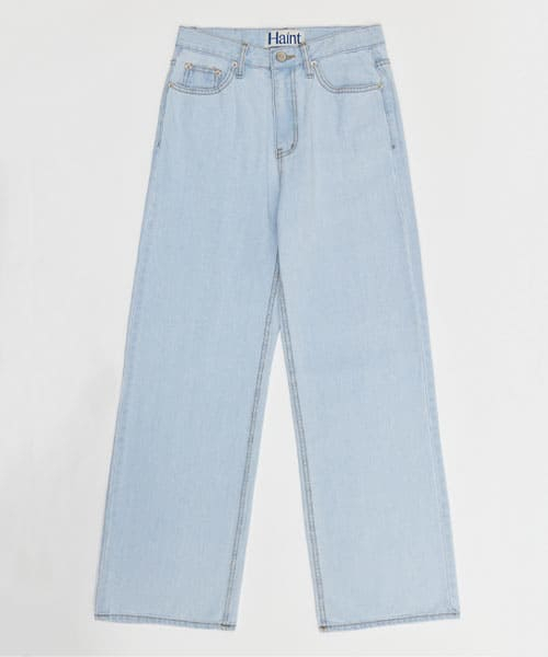 HAINT（ヘイント）の「DARIA LONG WIDE DENIM PANTS_2COLORS_LIGHT BLUE（デニムパンツ・レディース・その他・S/M/L）」の2枚目の写真