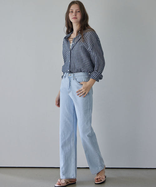HAINT（ヘイント）の「DARIA LONG WIDE DENIM PANTS_2COLORS_LIGHT BLUE（デニムパンツ・レディース・その他・S/M/L）」の3枚目の写真