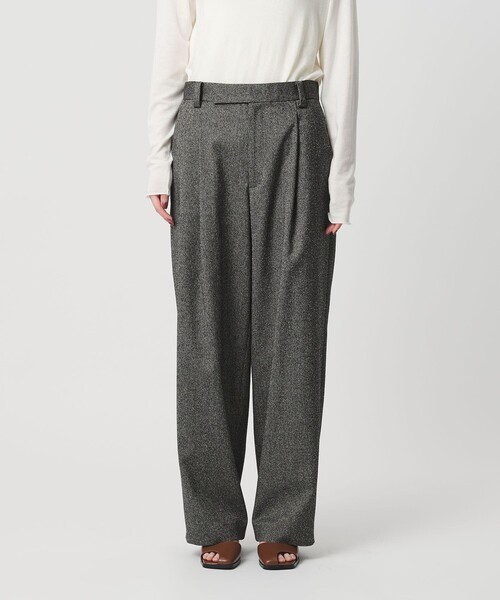 BEAUTY&YOUTH UNITED ARROWS（ビューティーアンドユースユナイテッドアローズ）の「ツイードライク タックワイドパンツ（スラックス・レディース・ブラック/その他1・S/XS/M）」の12枚目の写真