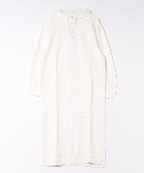 FRUIT OF THE LOOM（フルーツオブザルーム）の「【ST】【FRUIT OF THE LOOM】製品染め プルオーバーパーカーワ（ワンピース・レディース・カーキ/レンガ/ピンク/ホワイト・FREE）」の2枚目の写真