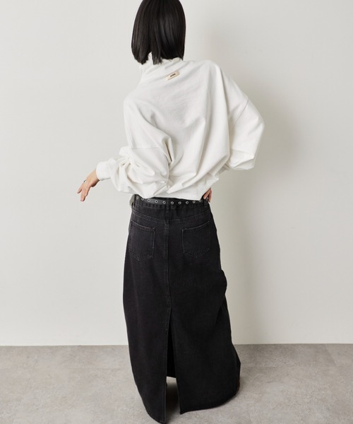 HANNE(アン)の「デニムロングスカート(デニムスカート・レディース・ブルー/ブラック・S/M)」の17枚目の写真