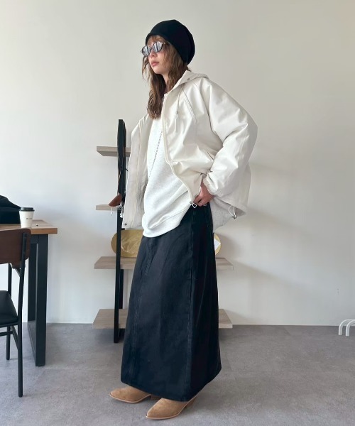 HANNE(アン)の「デニムロングスカート(デニムスカート・レディース・ブルー/ブラック・S/M)」の20枚目の写真