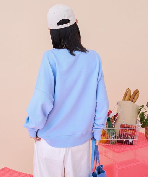 PENNEYS（ぺニーズ）の「【PENNEY'S】オゾン加工スウェット（スウェット・レディース・グリーン/杢グレー/オレンジ/サックスブルー・FREE）」の21枚目の写真