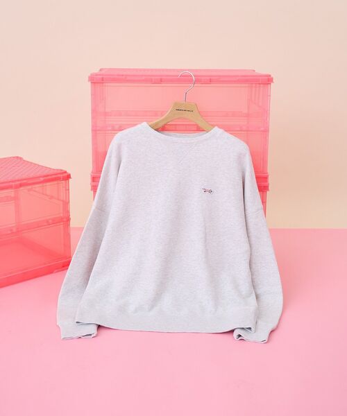 PENNEYS（ぺニーズ）の「【PENNEY'S】オゾン加工スウェット（スウェット・レディース・グリーン/杢グレー/オレンジ/サックスブルー・FREE）」の9枚目の写真