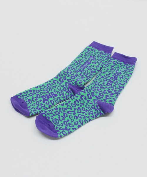 RNA（アールエヌエー）の「E5220 レオパードロゴソックス（ソックス/靴下・レディース・グリーン/ピンク/ベージュ/マスタード・FREE）」の17枚目の写真