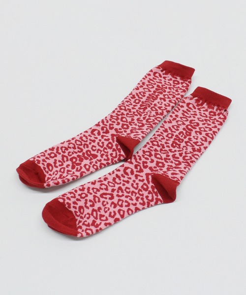 RNA（アールエヌエー）の「E5220 レオパードロゴソックス（ソックス/靴下・レディース・グリーン/ピンク/ベージュ/マスタード・FREE）」の19枚目の写真
