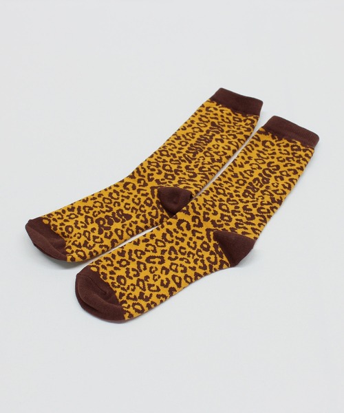 RNA（アールエヌエー）の「E5220 レオパードロゴソックス（ソックス/靴下・レディース・グリーン/ピンク/ベージュ/マスタード・FREE）」の18枚目の写真