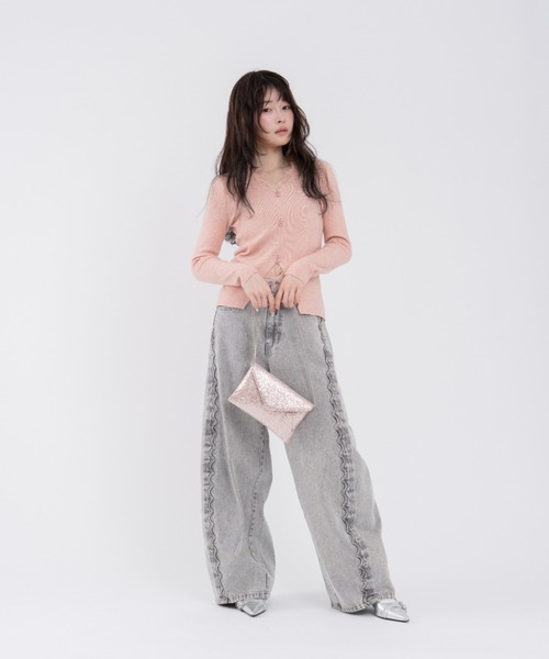 mellowneon(メロウネオン)の「スパンコールレターミニバッグ(ハンドバッグ・レディース・ブルー系その他/ベビーピンク/シルバー・FREE)」の19枚目の写真