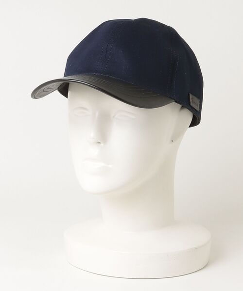 【Swaraj/スワラージ】LEATHER CAP・NAVY