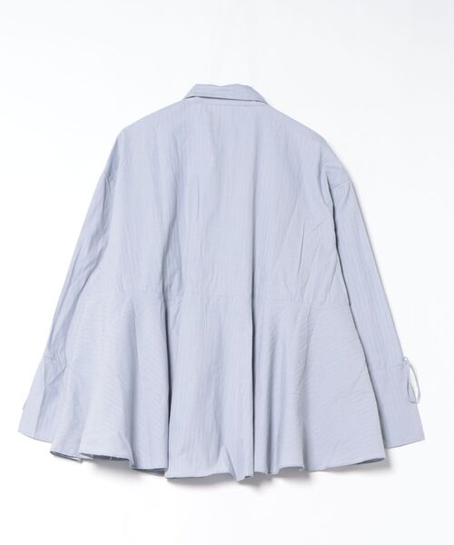 apres jour clair(アプレジュールクレア)の「【apres jour clair】ペプラムチュニックシャツ(シャツ/ブラウス・レディース・ブルー/ベージュ/アイボリー・X-LARGE/フリー)」の10枚目の写真