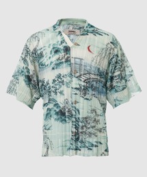 DAIRIKU | Japanese Pattern Aloha Transfer Print Polo Knit(シャツ/ブラウス)