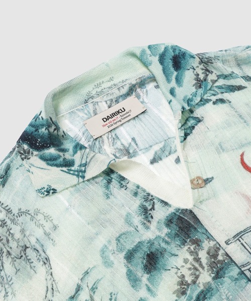 DAIRIKU(ダイリク)の「Japanese Pattern Aloha Transfer Print Polo Knit(シャツ/ブラウス・メンズ・グリーン/レッド・L/M)」の10枚目の写真