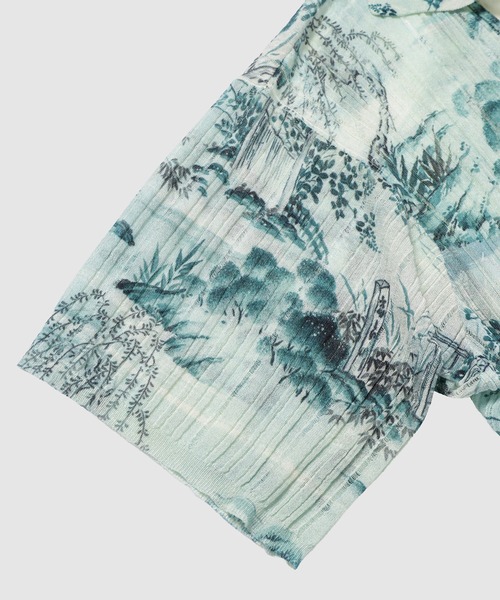 DAIRIKU(ダイリク)の「Japanese Pattern Aloha Transfer Print Polo Knit(シャツ/ブラウス・メンズ・グリーン/レッド・L/M)」の11枚目の写真