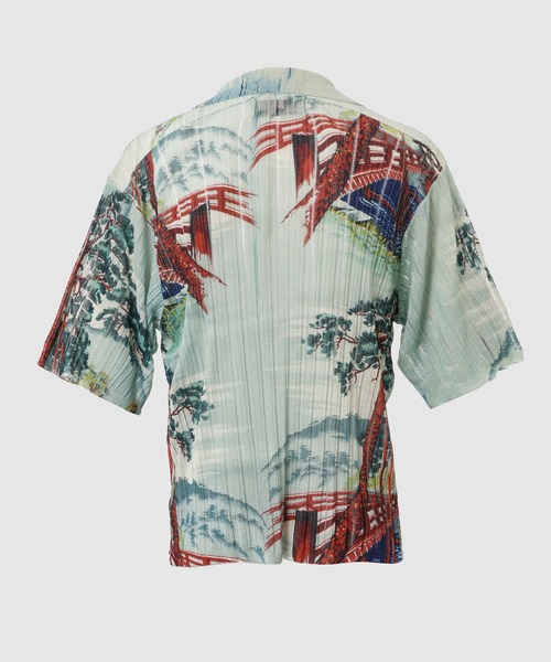 DAIRIKU(ダイリク)の「Japanese Pattern Aloha Transfer Print Polo Knit(シャツ/ブラウス・メンズ・グリーン/レッド・L/M)」の13枚目の写真