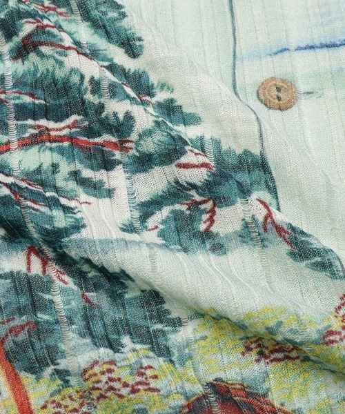 DAIRIKU(ダイリク)の「Japanese Pattern Aloha Transfer Print Polo Knit(シャツ/ブラウス・メンズ・グリーン/レッド・L/M)」の14枚目の写真