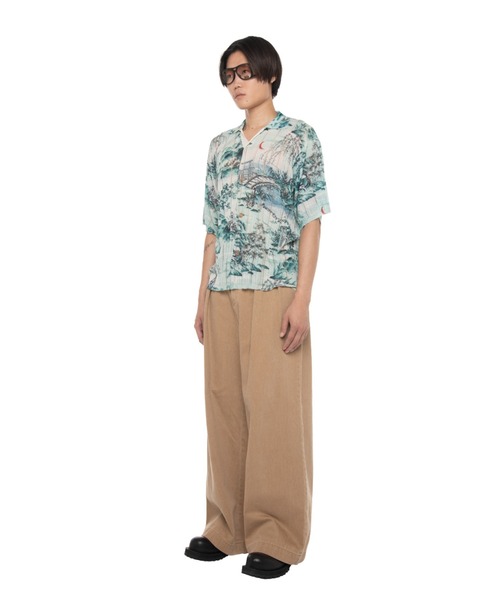 DAIRIKU(ダイリク)の「Japanese Pattern Aloha Transfer Print Polo Knit(シャツ/ブラウス・メンズ・グリーン/レッド・L/M)」の7枚目の写真