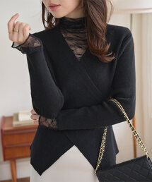 ニット/セーター（ブラック/黒色系・レース）ファッション通販 - ZOZOTOWN