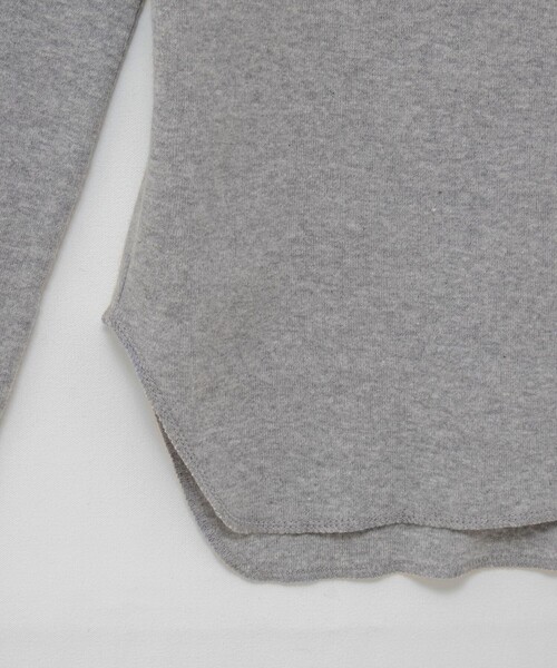 MAQWEL(マクウェル)の「【MAQWEL/マクウェル】COTTON RIBハーフジッププルオーバー(Tシャツ/カットソー・レディース・ベージュ/ブラック/グレー・FREE)」の14枚目の写真