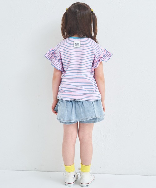 pairmanon(ペアマノン)の「【綿100%】ガールズ アソートフリル ボーダーTシャツ(Tシャツ/カットソー・キッズ・レッド系その他/グリーン系その他/ピンク系その他/パープル系その他/ピンク系その他2/ブルー系その他/ピンク系その他3・100/110/120/130/140/150/80/90)」の20枚目の写真