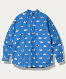 go slow caravan | 40/-ブロード 総柄プリント R/Gシャツ(シャツ/ブラウス)