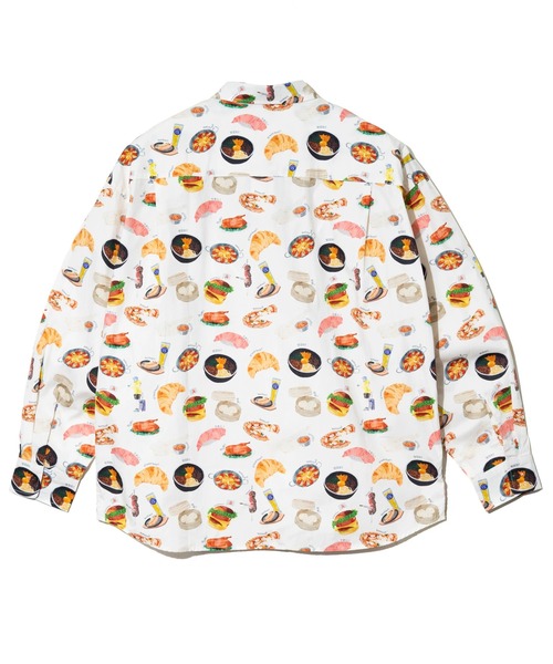 go slow caravan(ゴースローキャラバン)の「40/-ブロード 総柄プリント R/Gシャツ(シャツ/ブラウス・メンズ・アイボリー/ネイビー・SMALL/MEDIUM/LARGE/X-LARGE)」の13枚目の写真