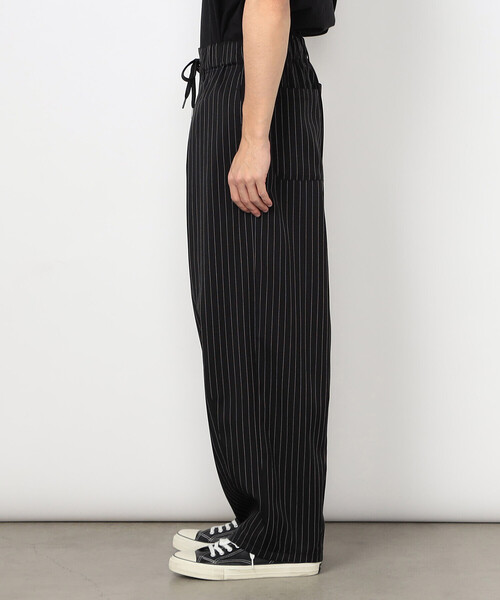 Purple&Yellow（パープルアンドイエロー）の「ストライプ ワイドテーパードパンツ（その他パンツ・メンズ・ブラック/グレー・X-SMALL/SMALL/MEDIUM/LARGE）」の14枚目の写真