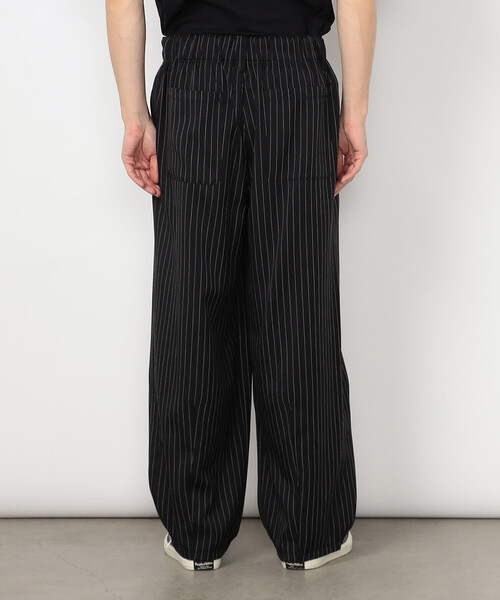 Purple&Yellow（パープルアンドイエロー）の「ストライプ ワイドテーパードパンツ（その他パンツ・メンズ・ブラック/グレー・X-SMALL/SMALL/MEDIUM/LARGE）」の15枚目の写真