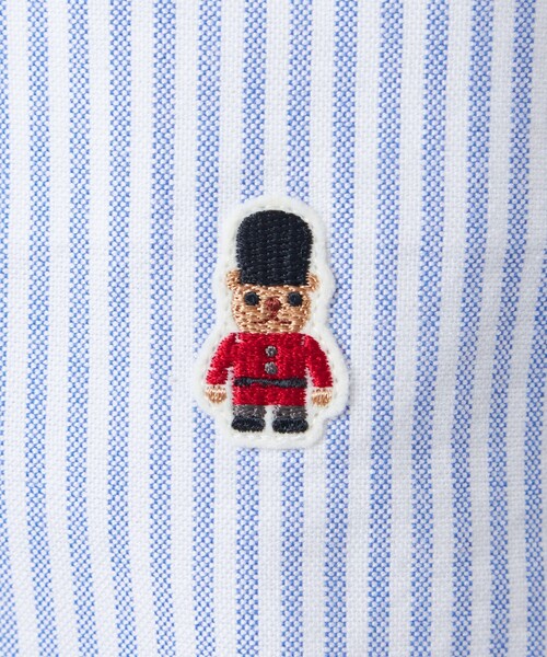 MACKINTOSH PHILOSOPHY（ﾏｯｷﾝﾄｯｼｭ ﾌｨﾛｿﾌｨｰ）の「バッキンガムベア 長袖ボタンダウン オックスバリエーション（シャツ/ブラウス・メンズ・ブルー系その他4/ホワイト・38/40）」の10枚目の写真