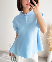 &. NOSTALGIA（アンドドットノスタルジア）の「【ZOZO限定】ペプラムポロニット（ニット/セーター）」