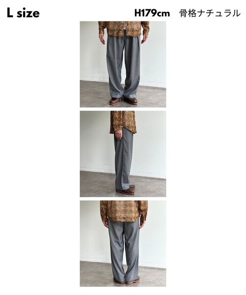 CPCM（シーピーシーエム）の「2タックサマーツイードトラウザー（その他パンツ・メンズ・ブラウン/グレー/ネイビー/ブラック・MEDIUM/LARGE）」の7枚目の写真