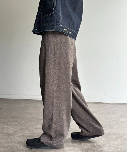 CPCM（シーピーシーエム）の「2タックサマーツイードトラウザー（その他パンツ・メンズ・ブラウン/グレー/ネイビー/ブラック・MEDIUM/LARGE）」の15枚目の写真