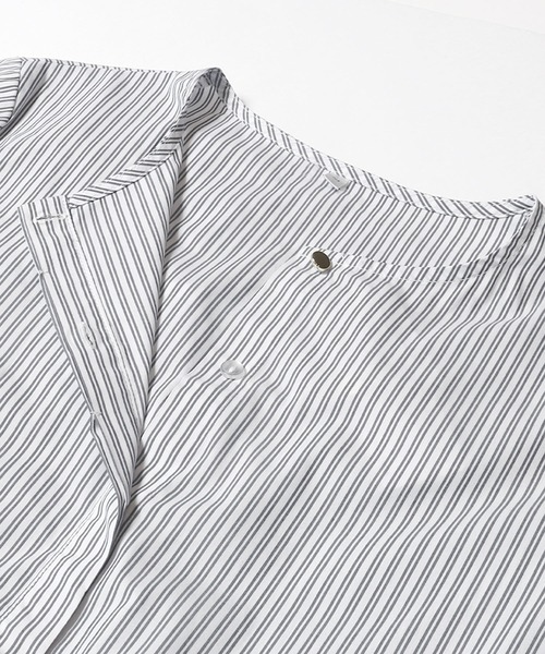 coca（coca）（コカ）の「SOLOTEX(R)使用フレアシャツワンピース（シャツワンピース・レディース・ホワイト/ブルー・S/M/L）」の16枚目の写真